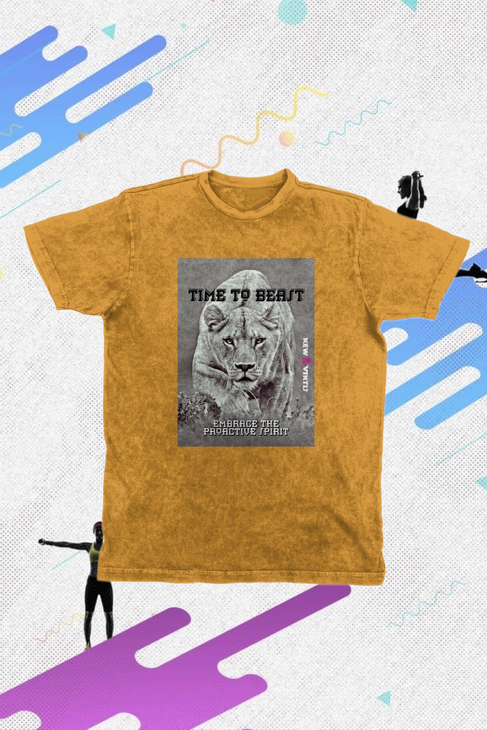 distress tee- proactive spirit