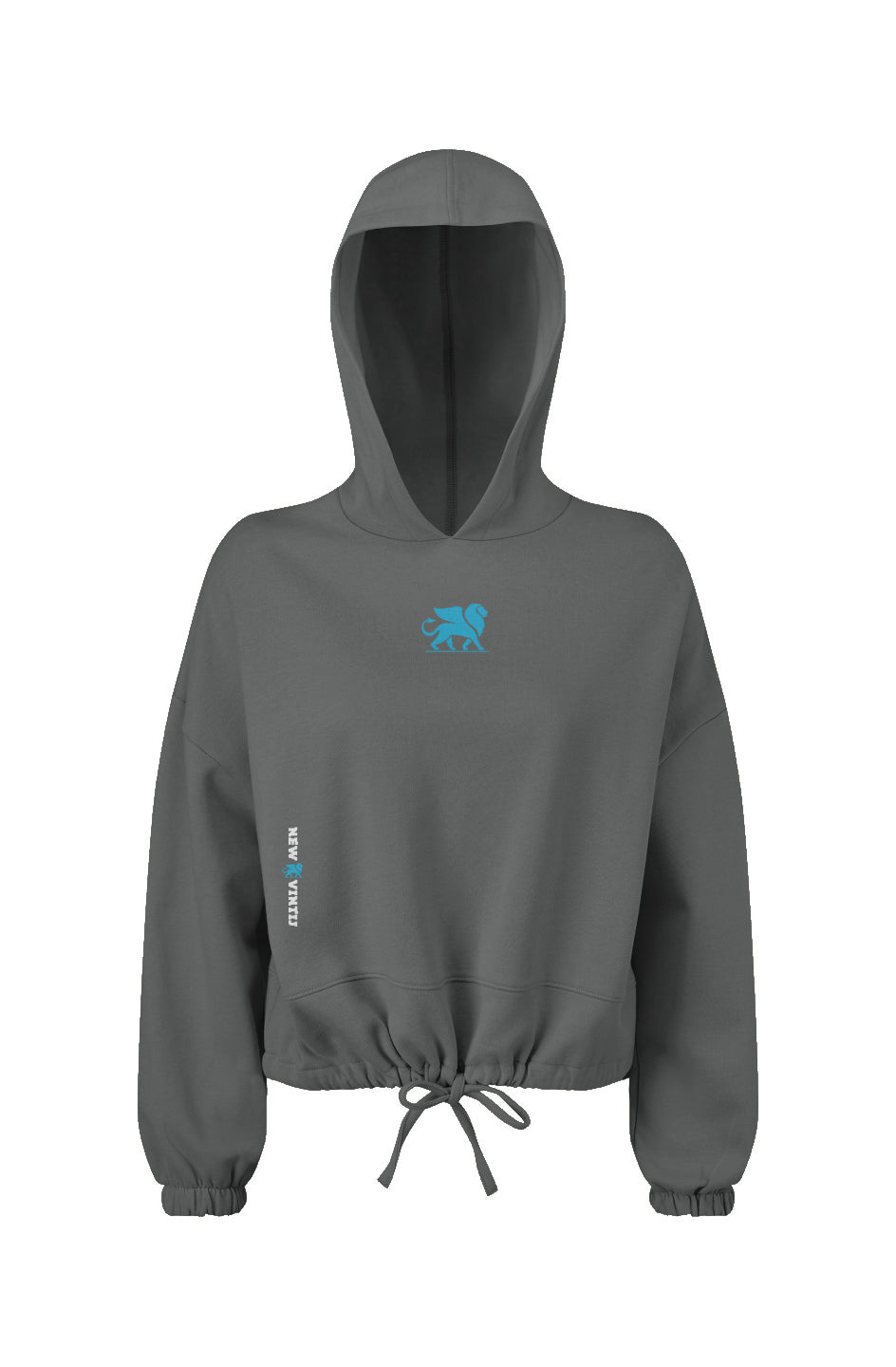 Crop Oversize Hoodie- logo icon(s)