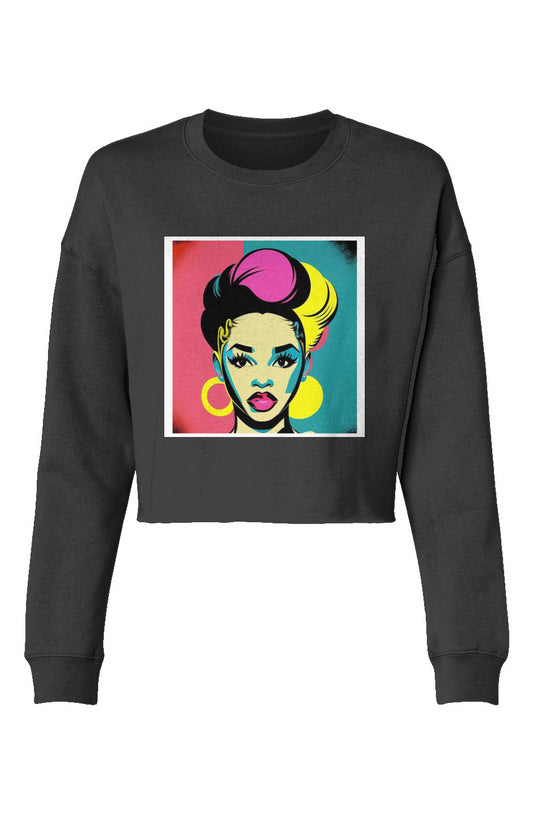 crop sweatshirt - k'onijo nefisi art
