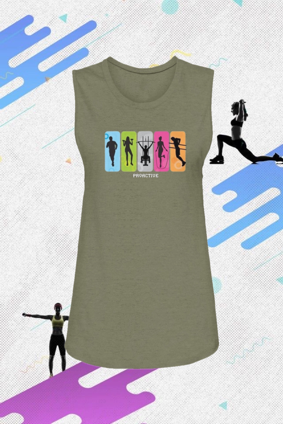 Womens Muscle Tank- proactive