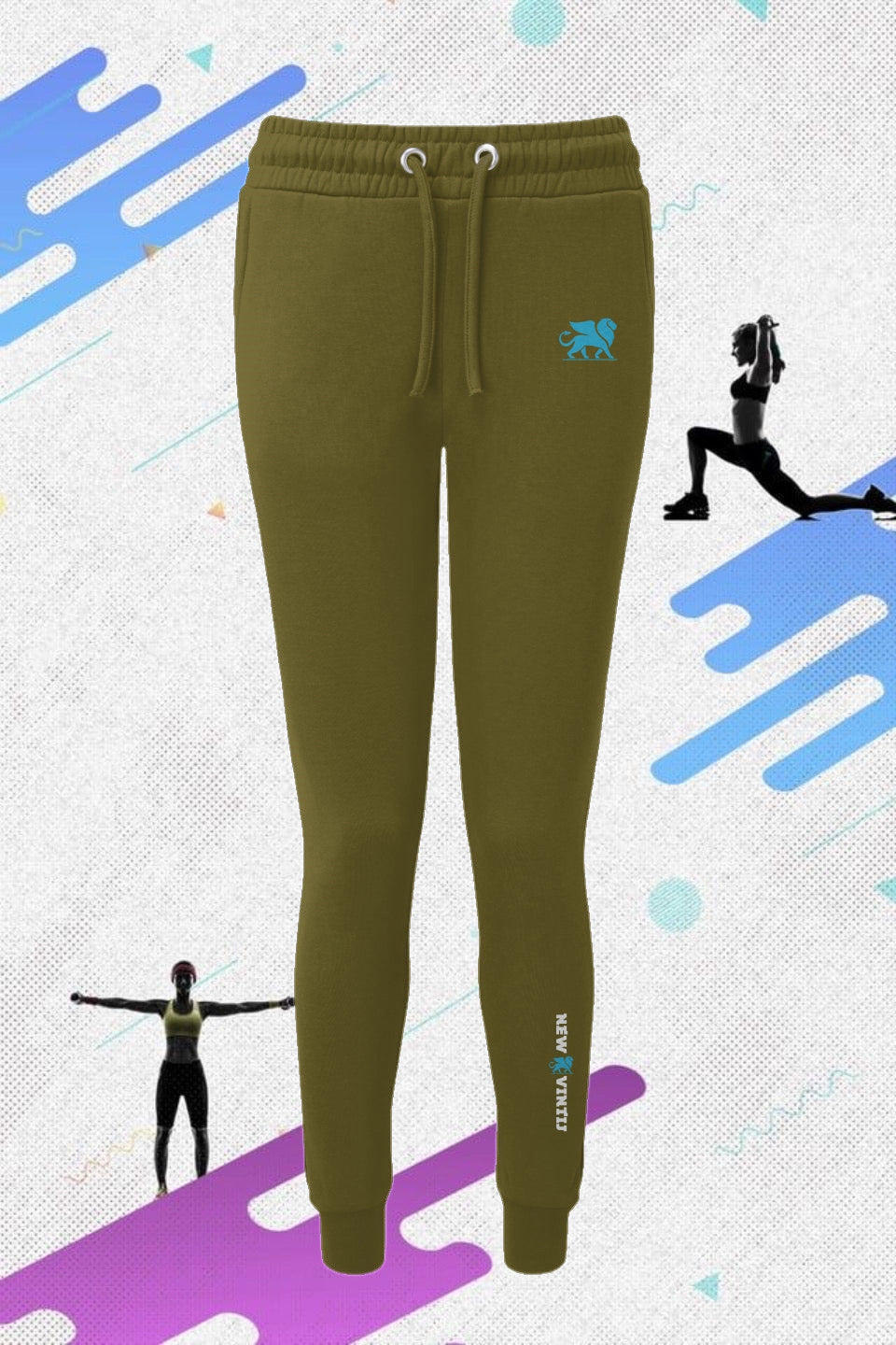 Woman’s Fitted Jogger- logo icon(s)