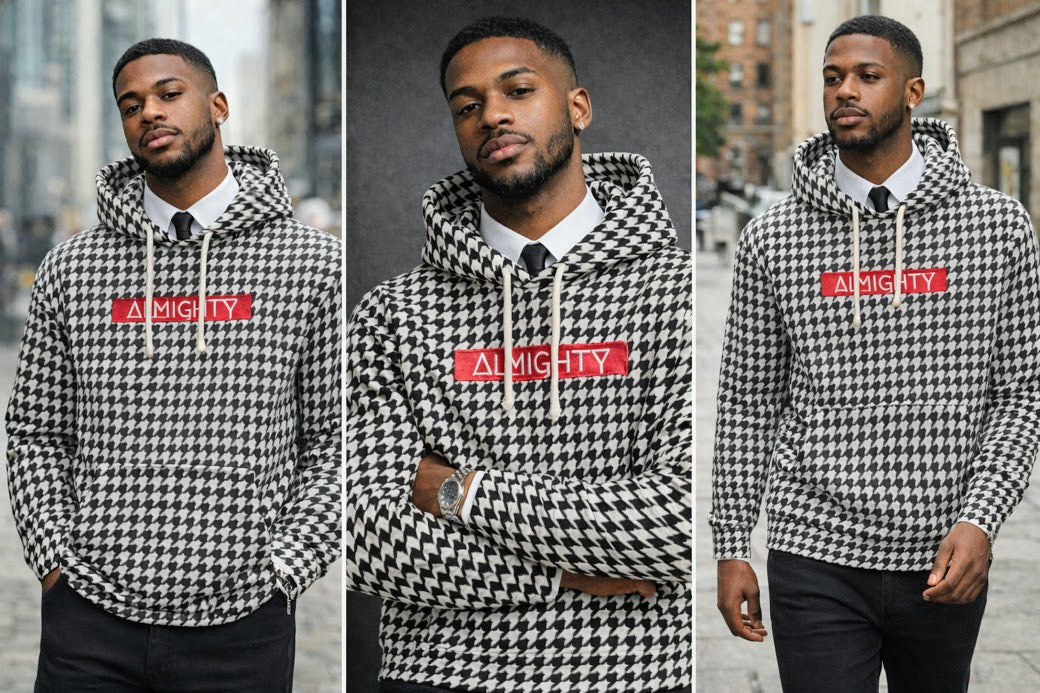 Houndstooth Hoodie- Almighty