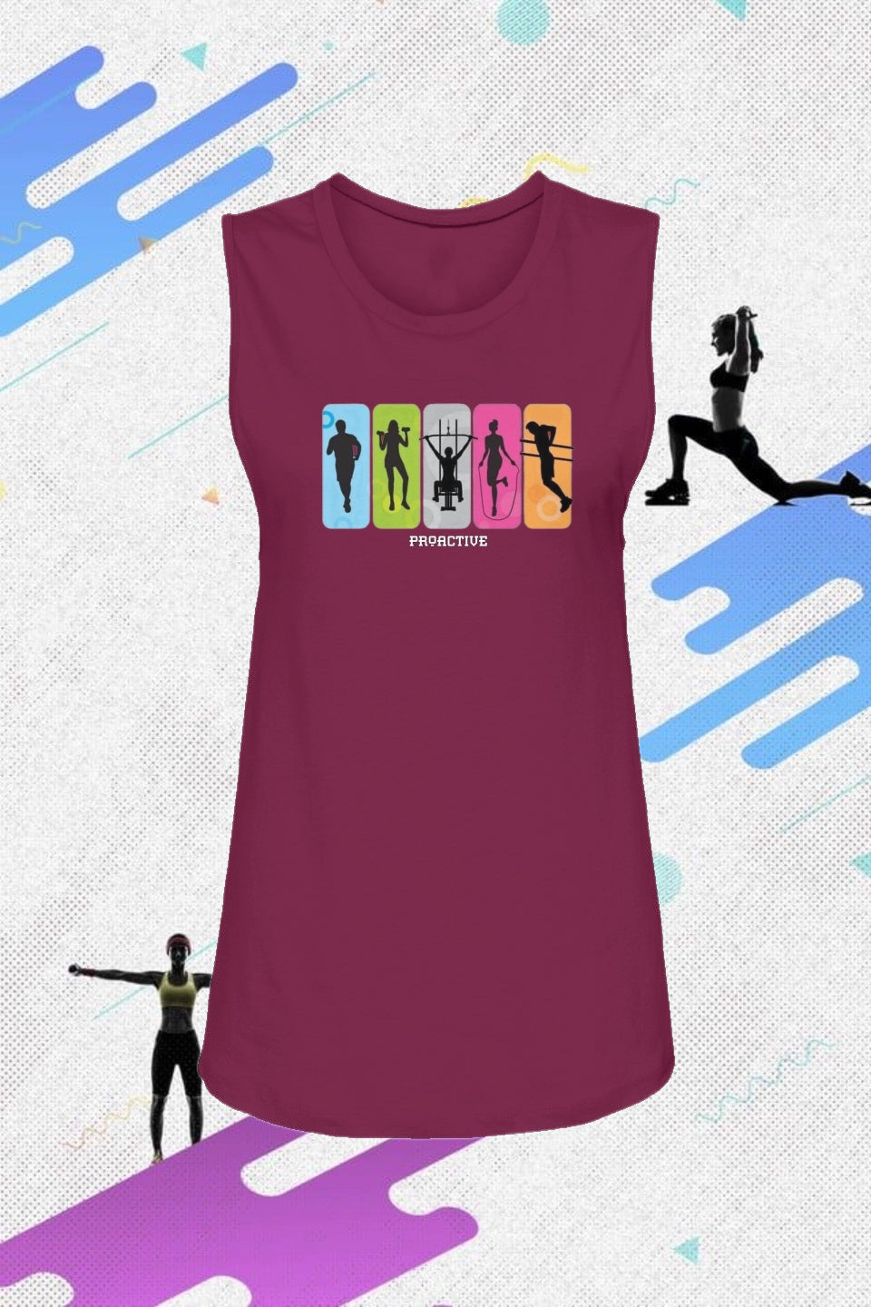 Womens Muscle Tank- proactive