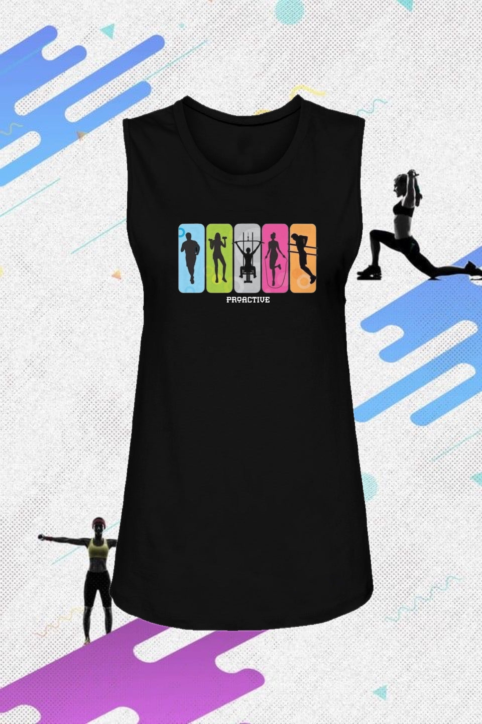 Womens Muscle Tank- proactive