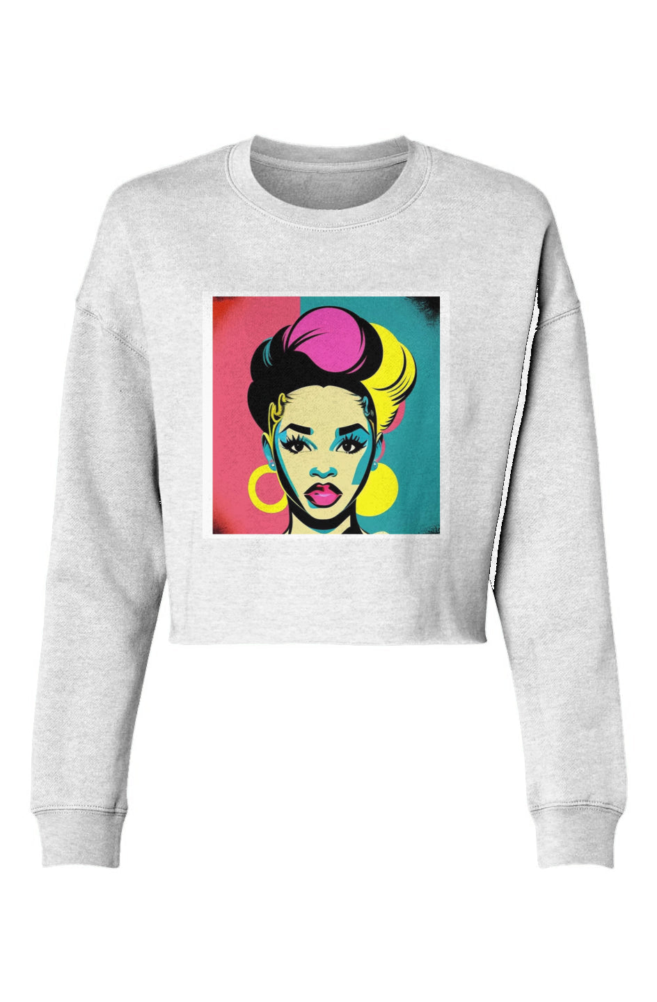 crop sweatshirt - k'onijo nefisi art