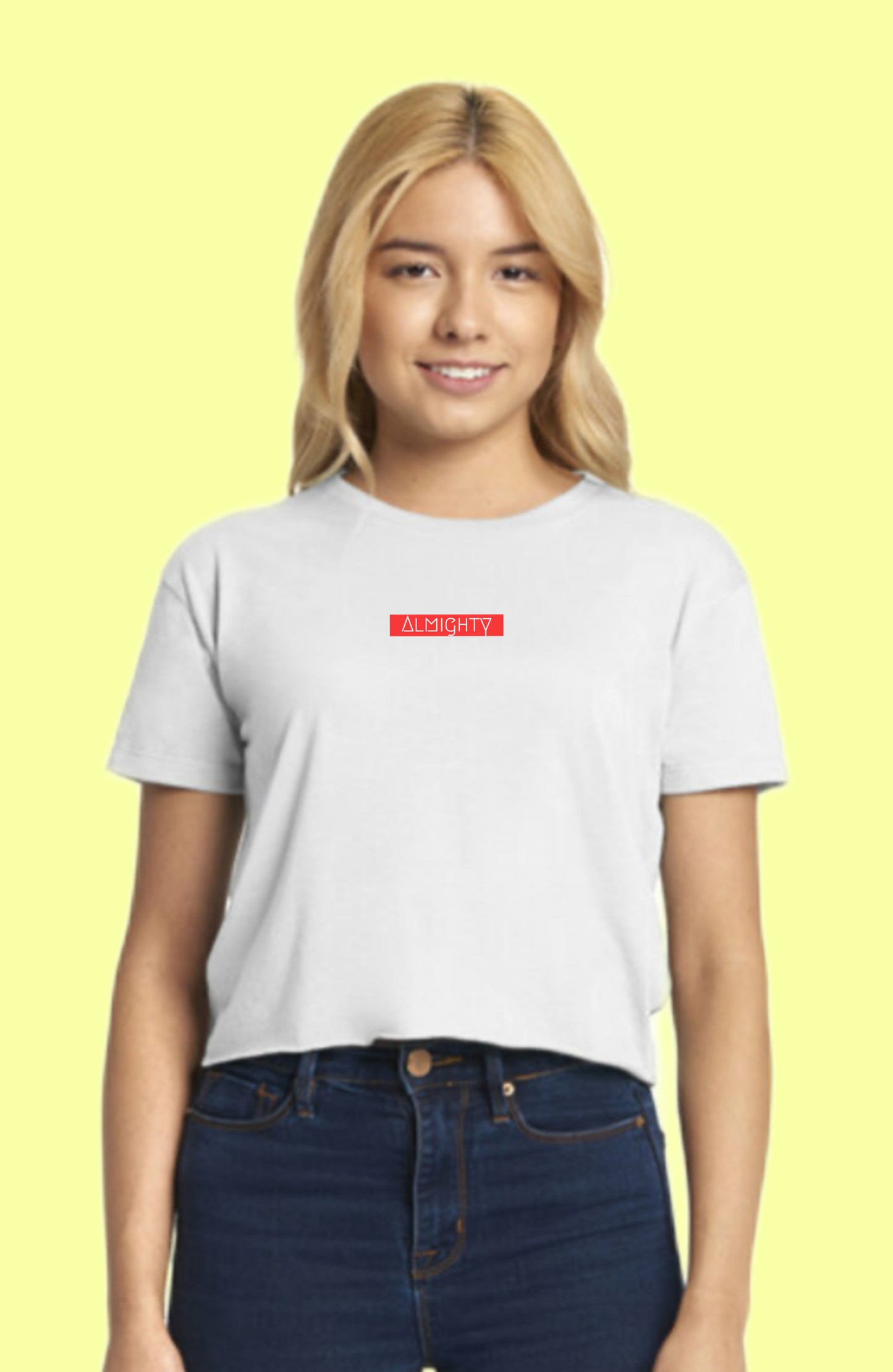 Crop tee- Almighty