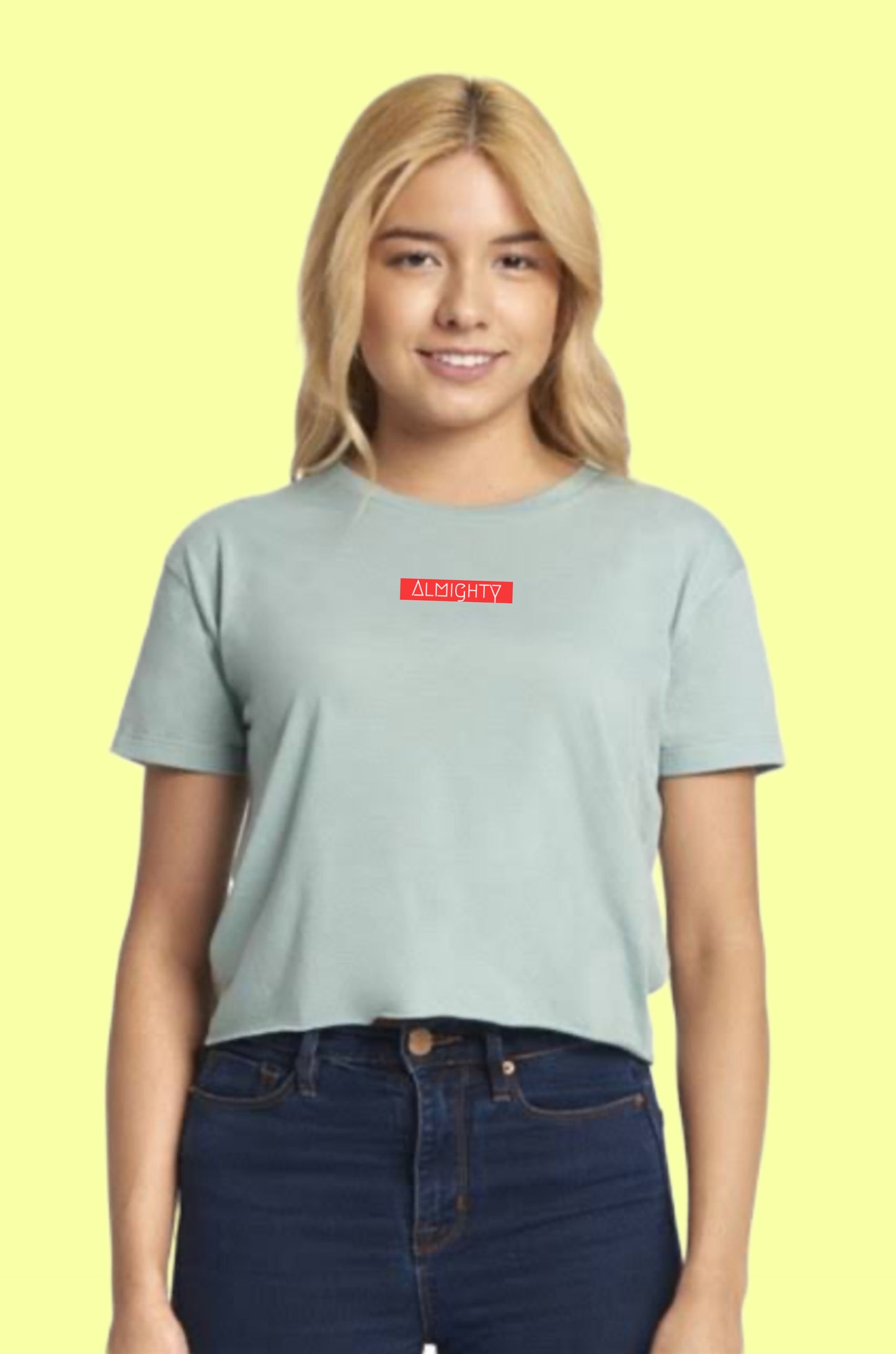 Crop tee- Almighty