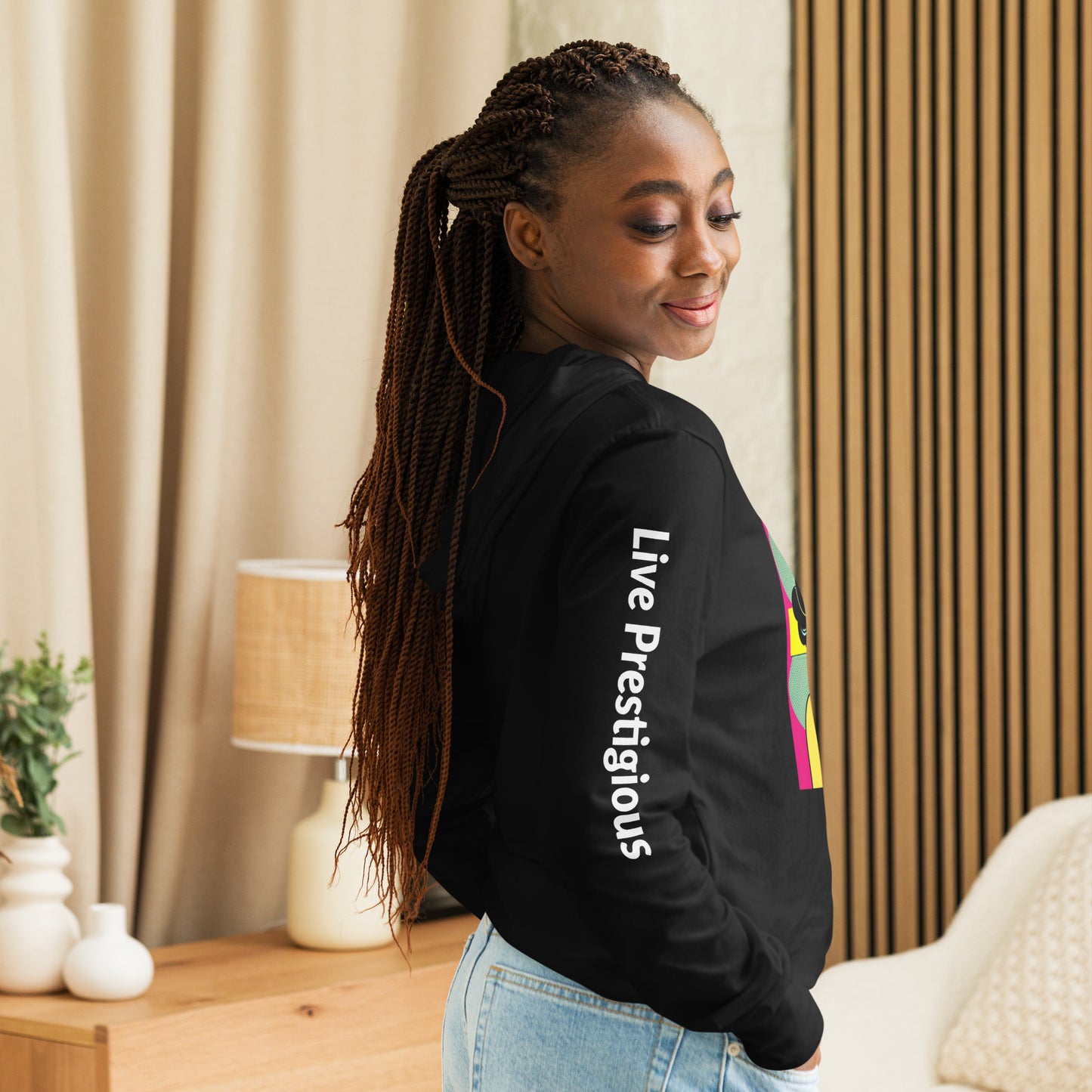 Hooded tee- k’onijo nefisi art
