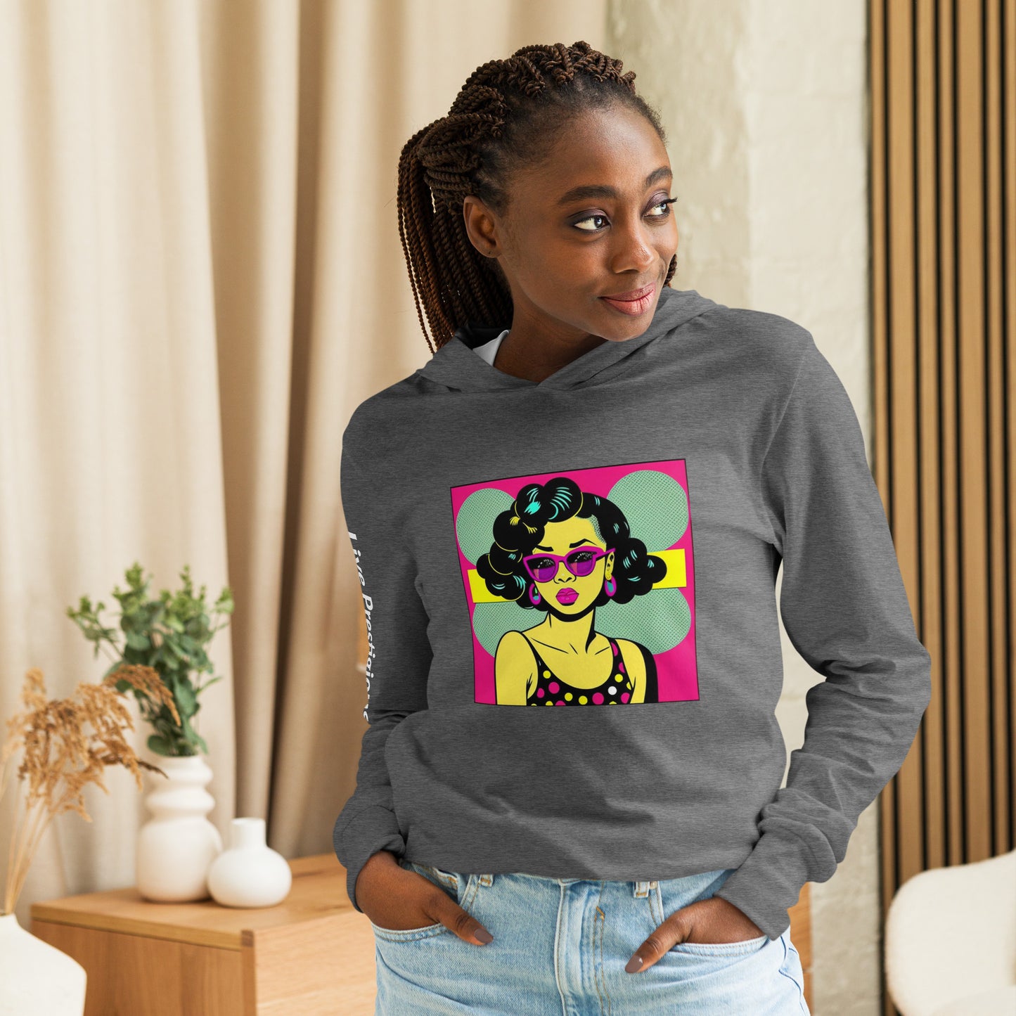 Hooded tee- k’onijo nefisi art