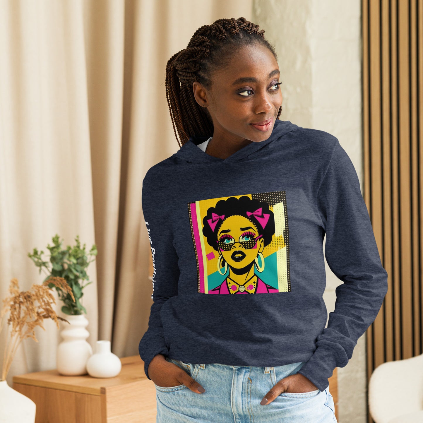 Hooded tee- k’onijo nefisi art