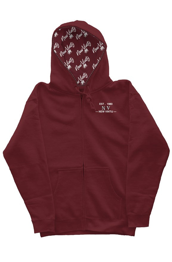 New Vintij zip up hoodie w/ almighty