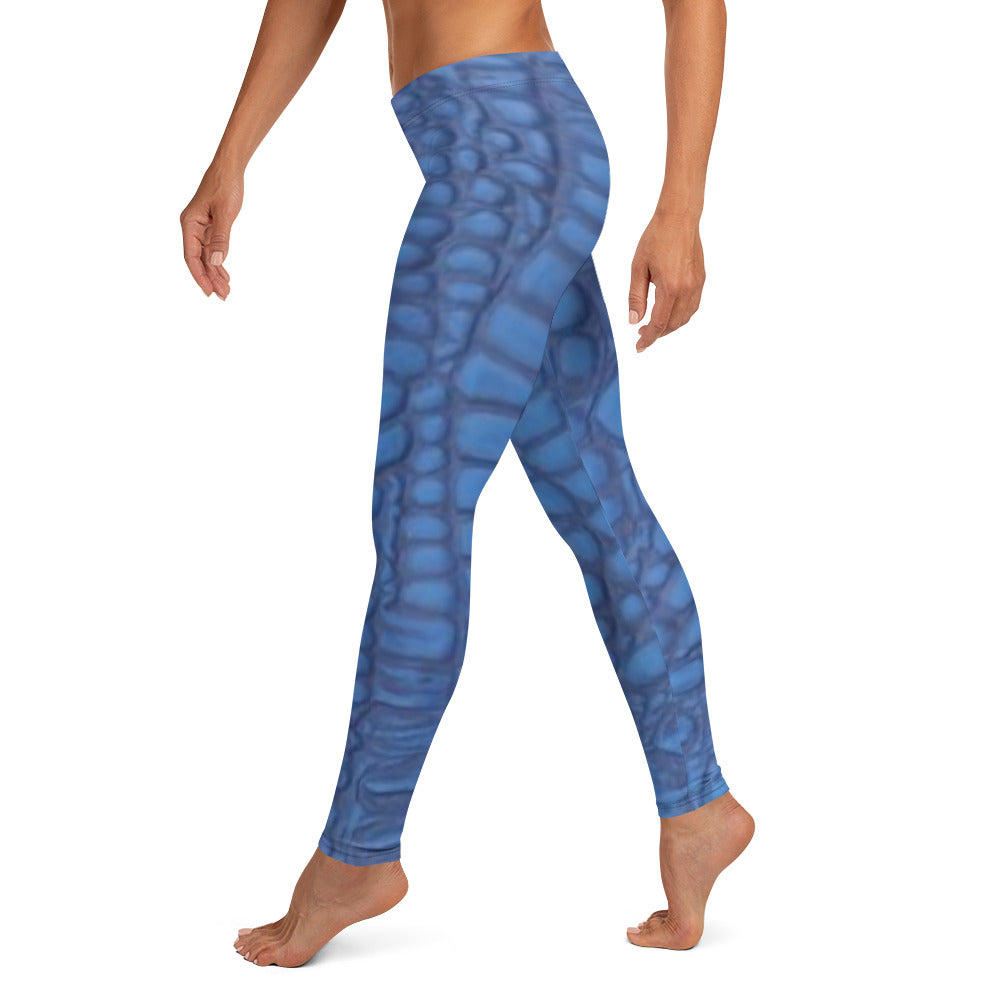 Leggings- blue alligator