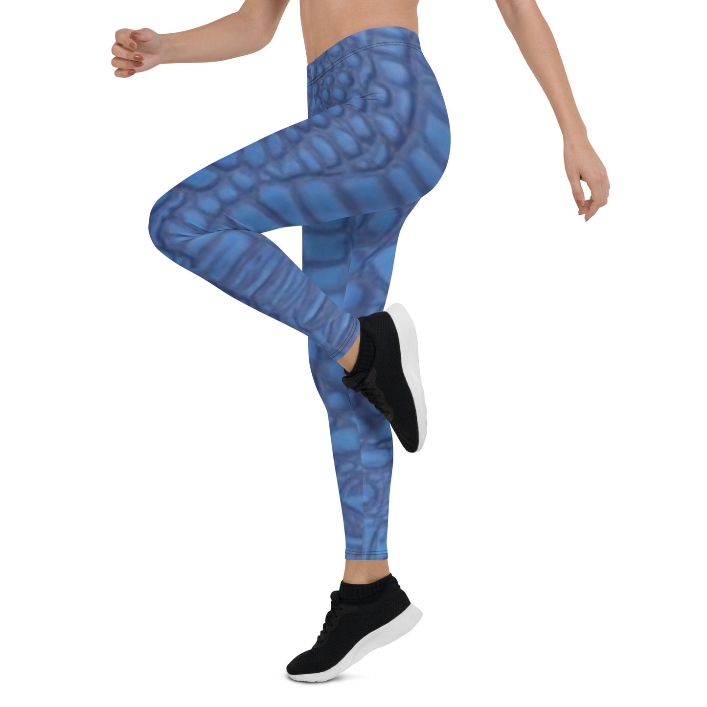Leggings- blue alligator