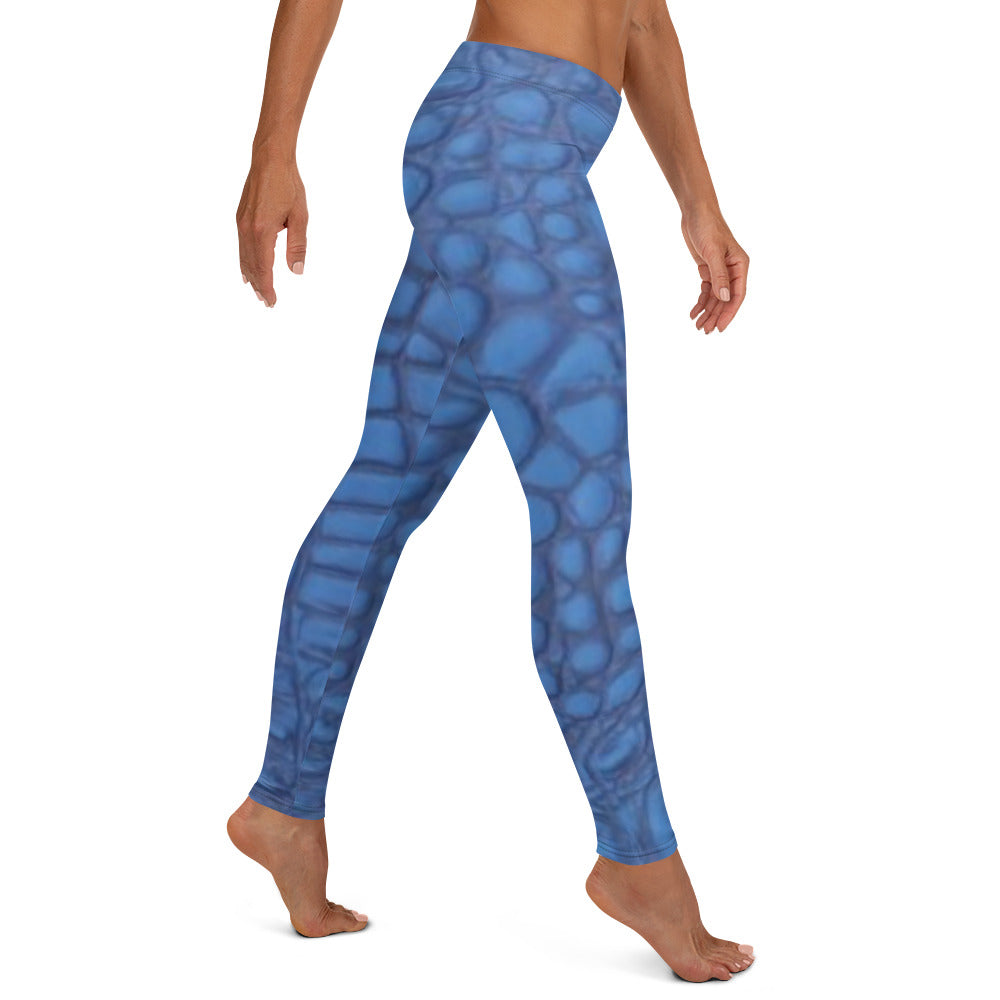 Leggings- blue alligator
