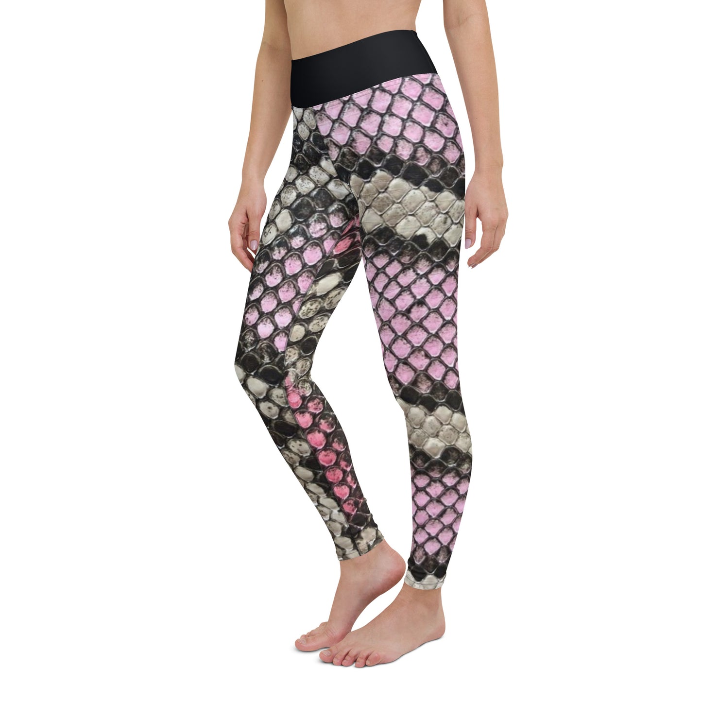 Yoga Leggings pink snake