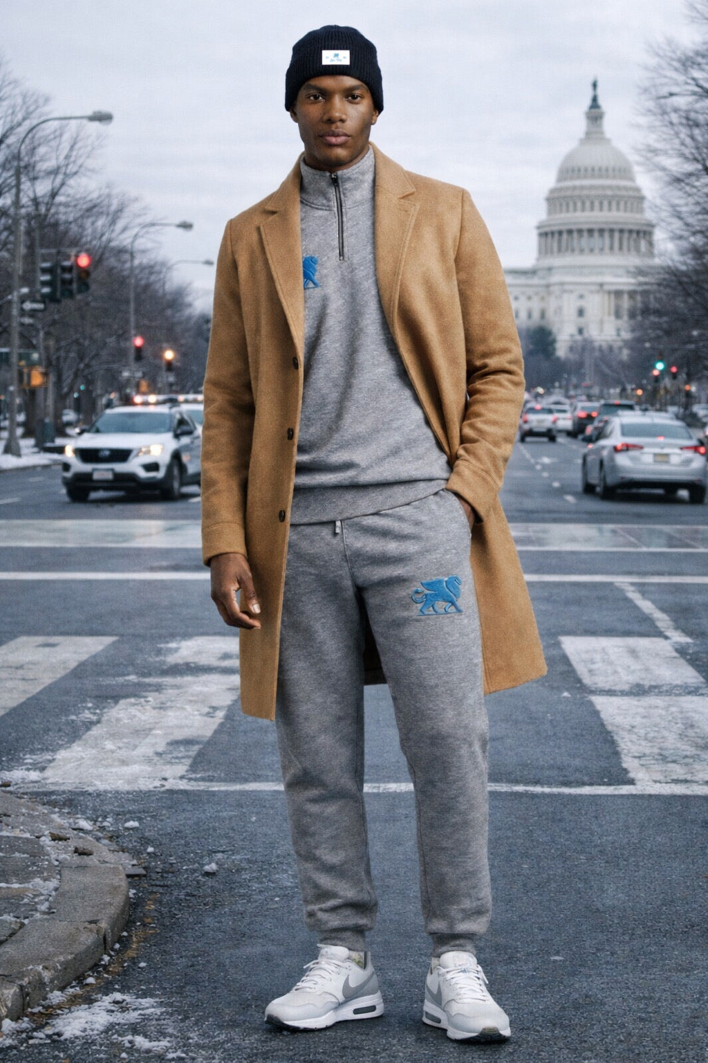 MEN'S STENCIL SWEATPANTS- big logo