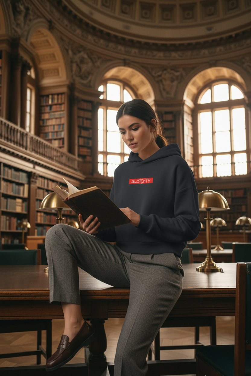 hip height hoodie-Almighty