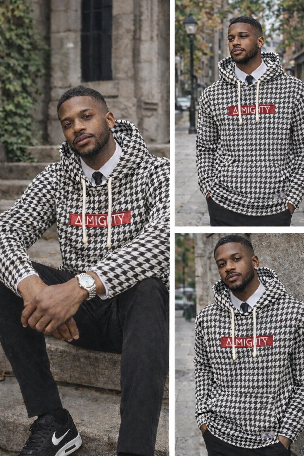 Houndstooth Hoodie- Almighty