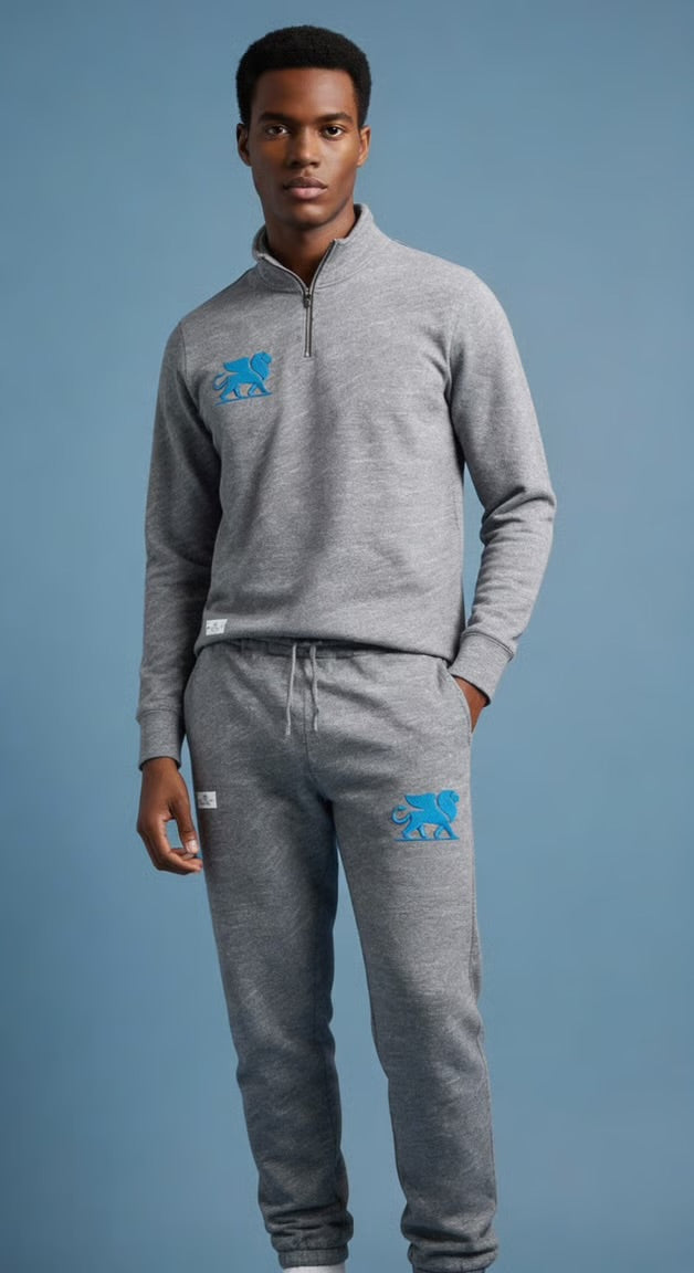 MEN'S HALF ZIP SWEATSHIRT- big logo – NEW VINTIJ