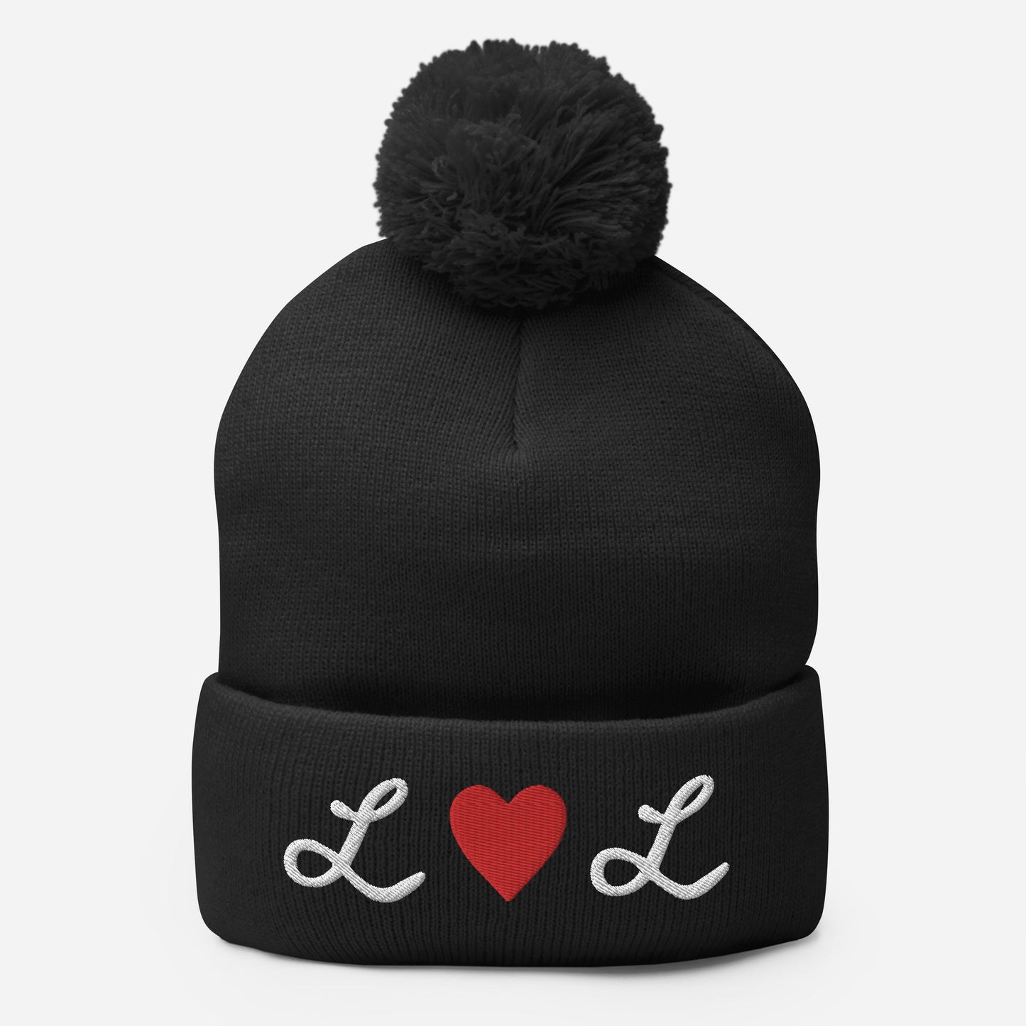 Pom-Pom Beanie- Live Love Laugh !